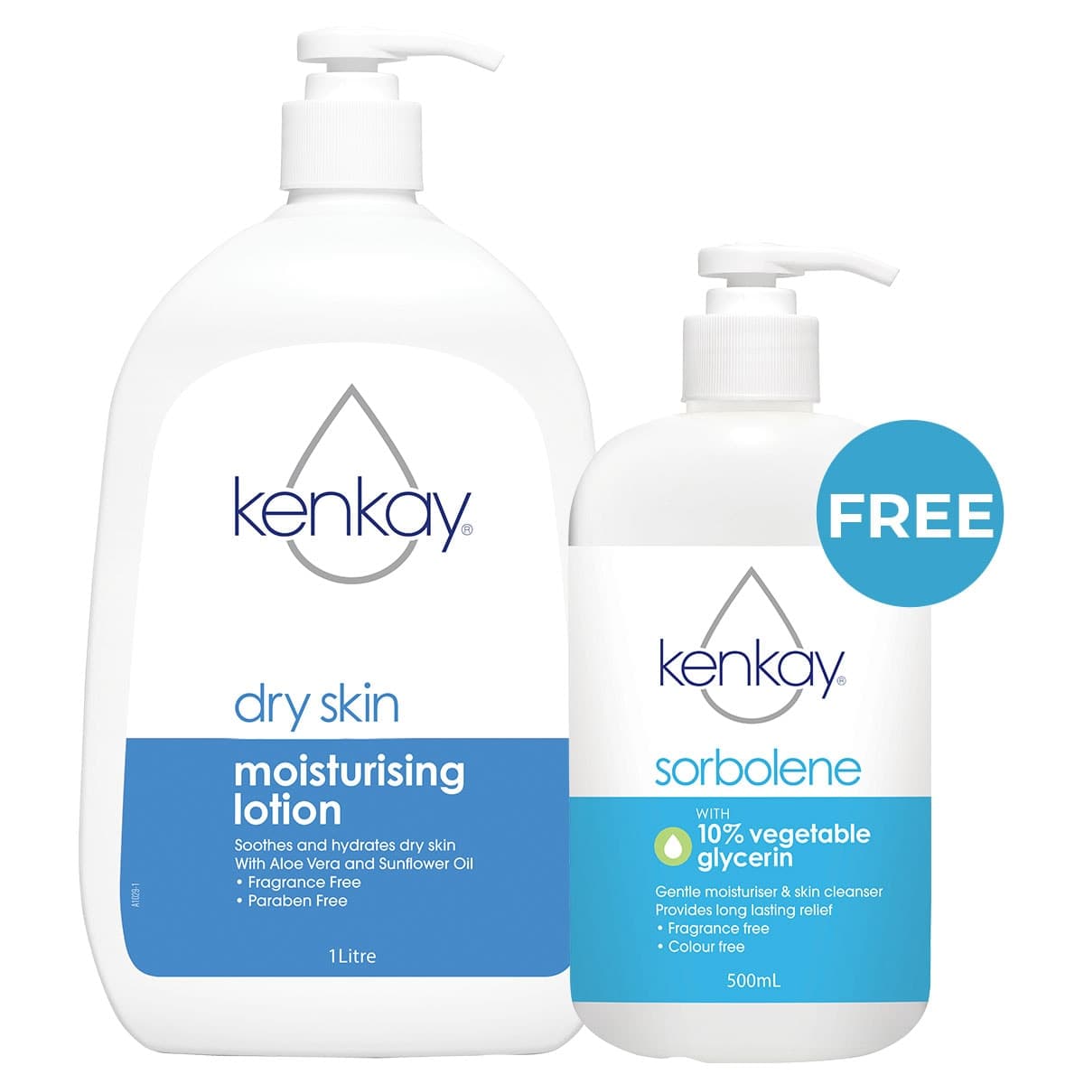 Thumbnail Kenkay Dry Skin Moisturising Lotion 1L + GWP Value Pack (Assorted GWP Selected at Random)
