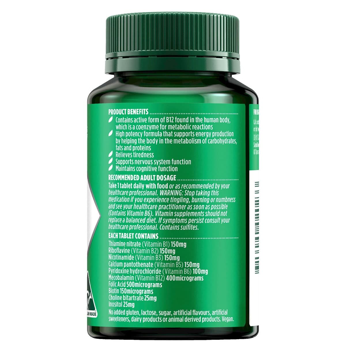 Thumbnail Nature's Own Ultra B 150 Forte 60 Tablets (New Formula)