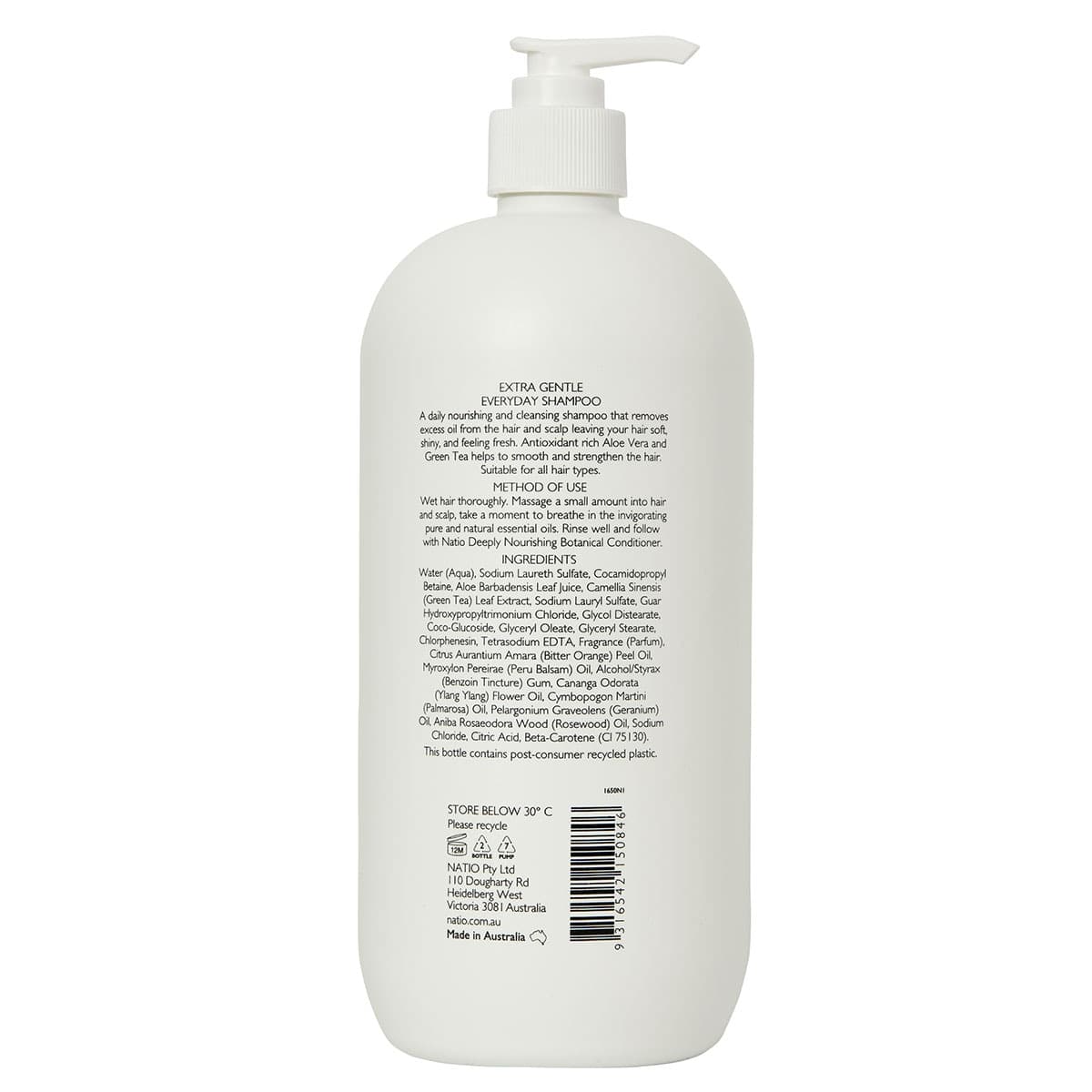 Thumbnail Natio Extra Gentle Everyday Shampoo 1L