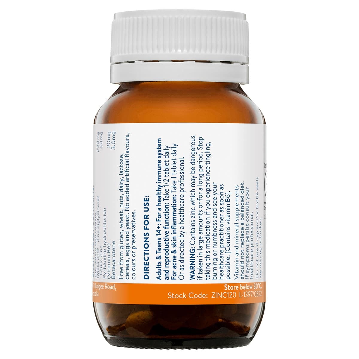 Thumbnail Ethical Nutrients Mega Zinc 40mg 120 Tablets