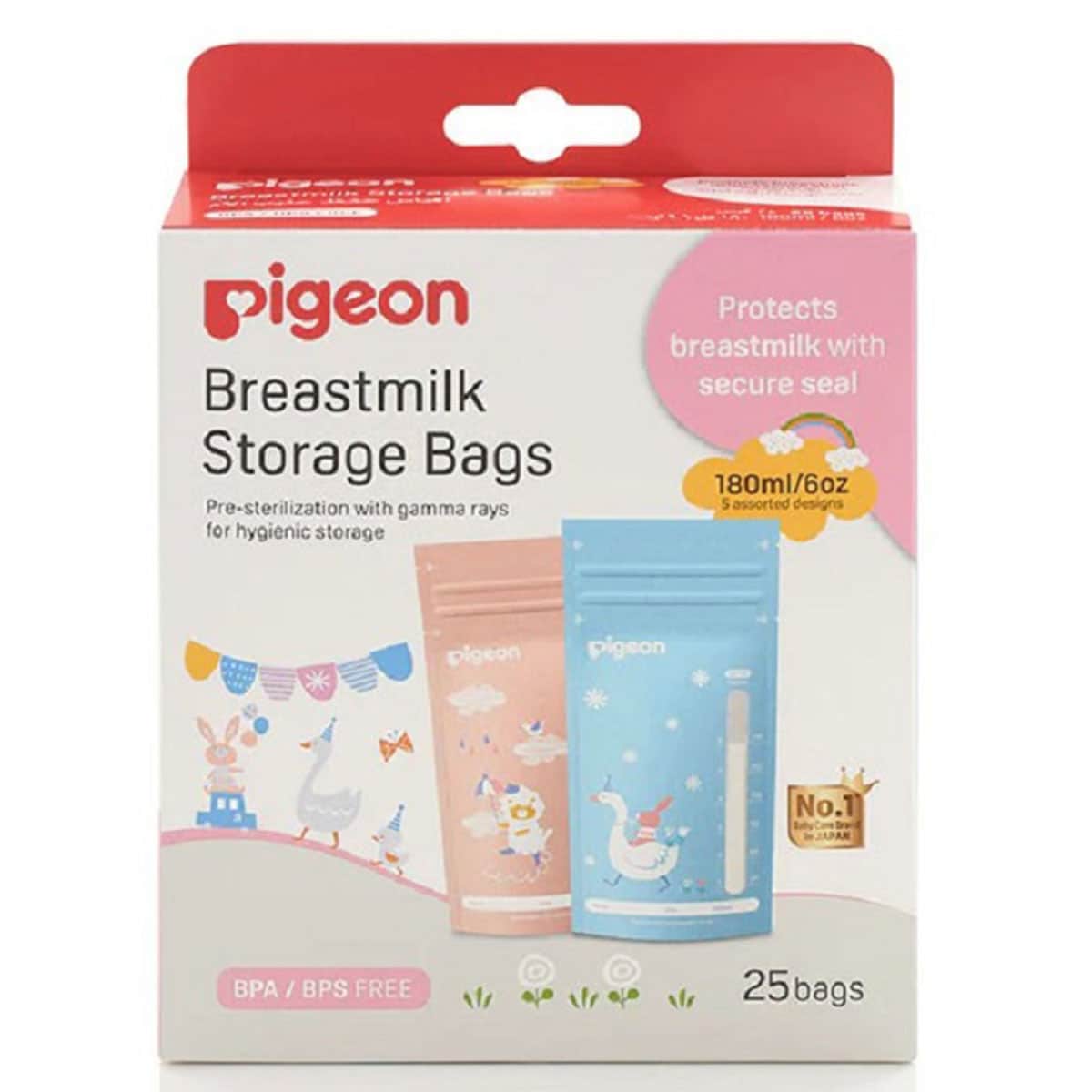 Thumbnail Pigeon Breast Milk Storage Bags 180ml 25 Pack