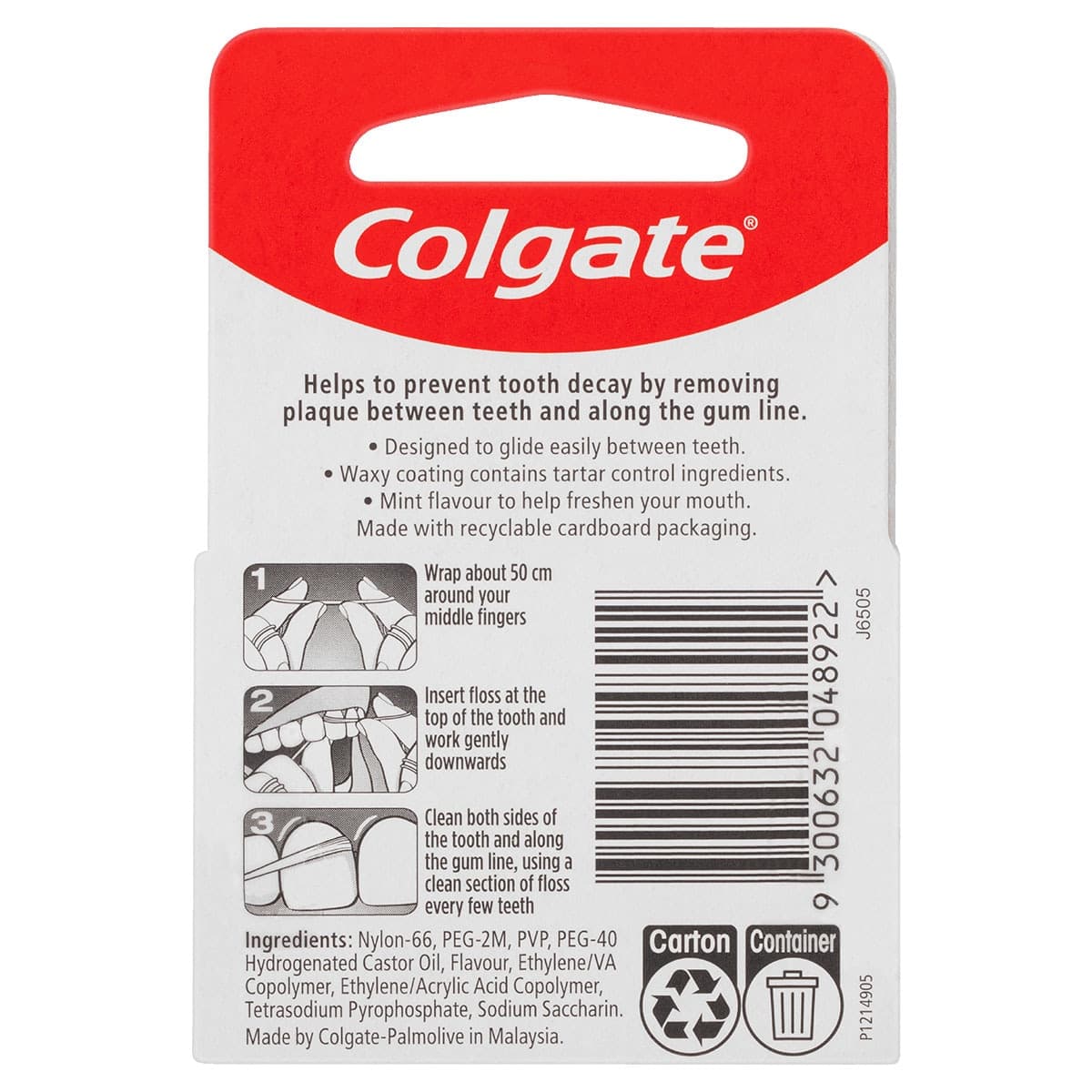 Thumbnail Colgate Total Tartar Control Dental Floss 25m