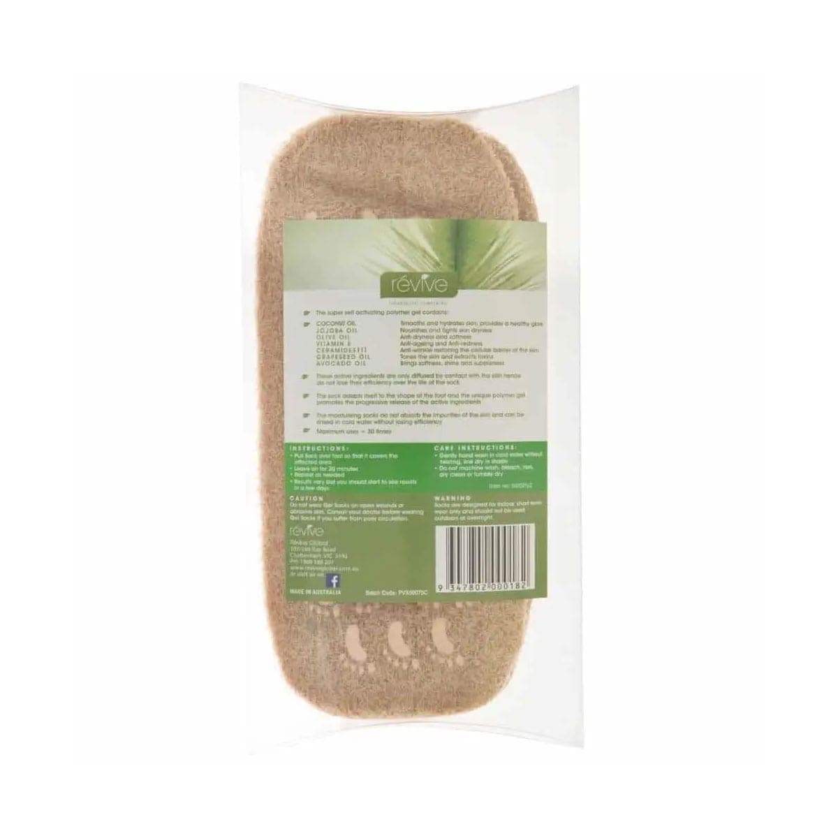 Thumbnail Elive by Revive Moisturising Gel Socks with Coconut 1 Pair