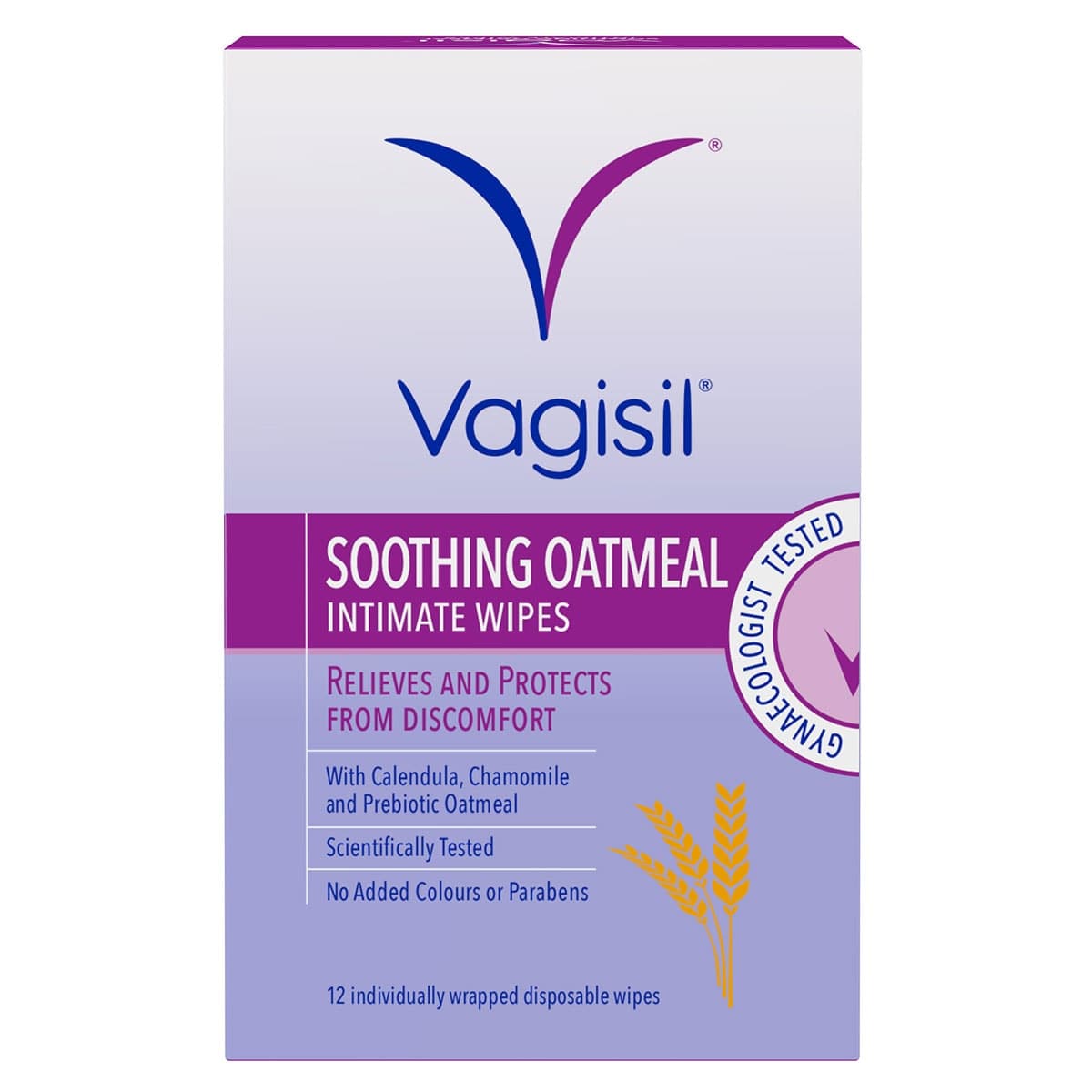 Thumbnail Vagisil Soothing Oatmeal Intimate Wipes 12 Pack