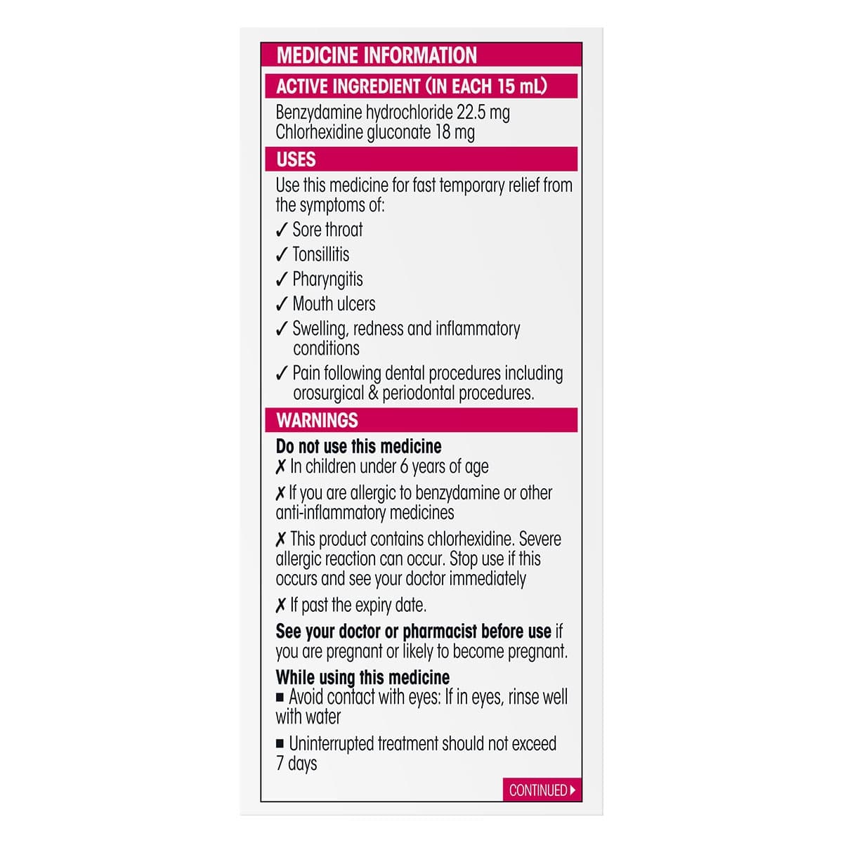 Thumbnail Difflam Plus Sore Throat & Mouth Solution + Antiseptic & Anti-Inflammatory 200ml