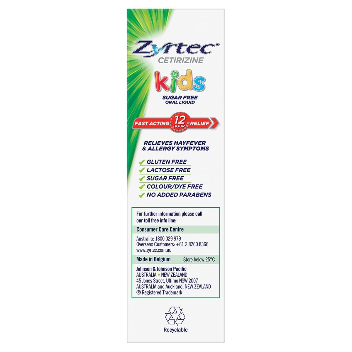 Thumbnail Zyrtec Kids Fast Acting Allergy & Hayfever Relief Oral Liquid Bubblegum 60ml