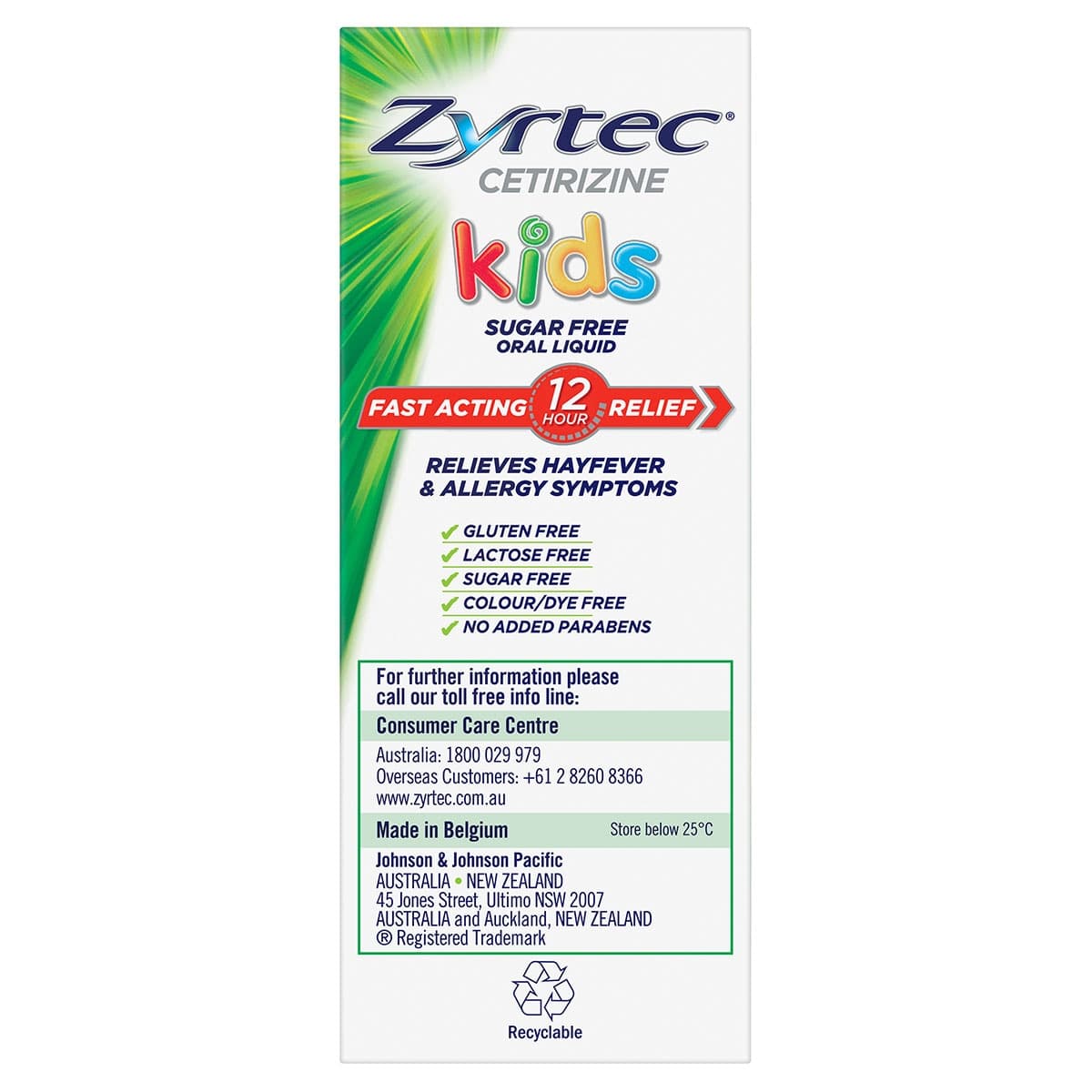 Thumbnail Zyrtec Kids Fast Acting Allergy & Hayfever Relief Oral Liquid Bubblegum 120ml