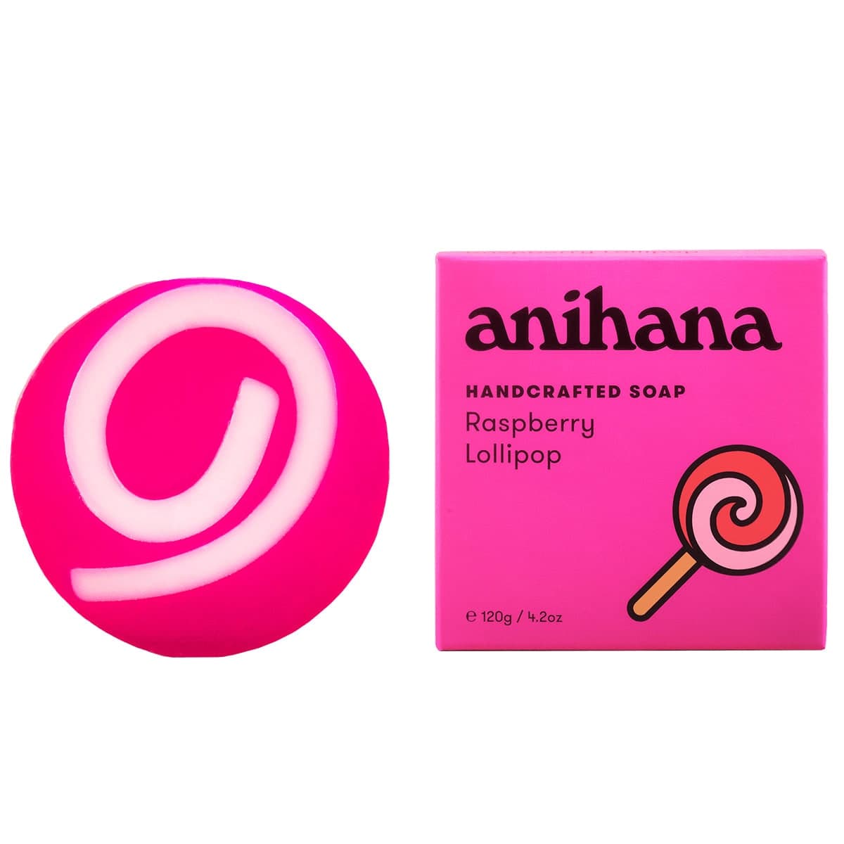 Thumbnail Anihana Soap Bar Raspberry Lollipop 120g