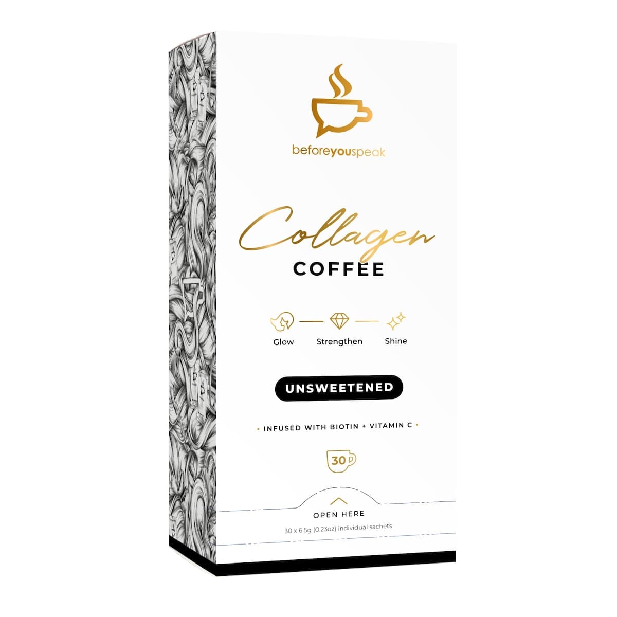 Thumbnail Beforeyouspeak Collagen Coffee Blend Unsweetened 30 x 6.5g