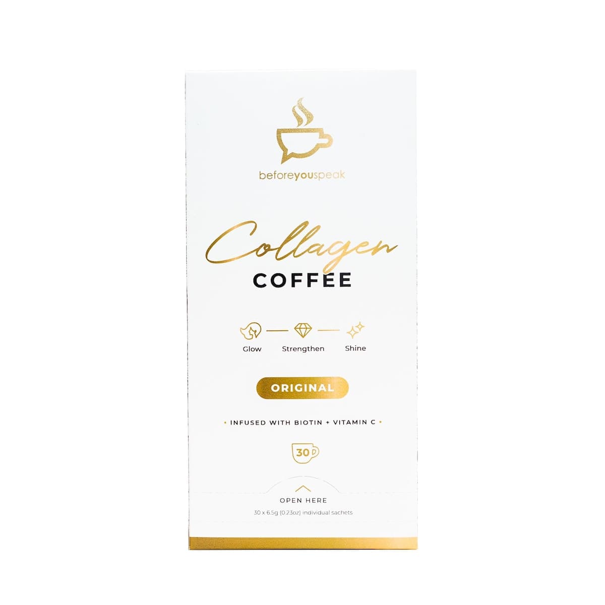 Thumbnail Beforeyouspeak Coffee Collagen Coffee Original 30 x 6.5g