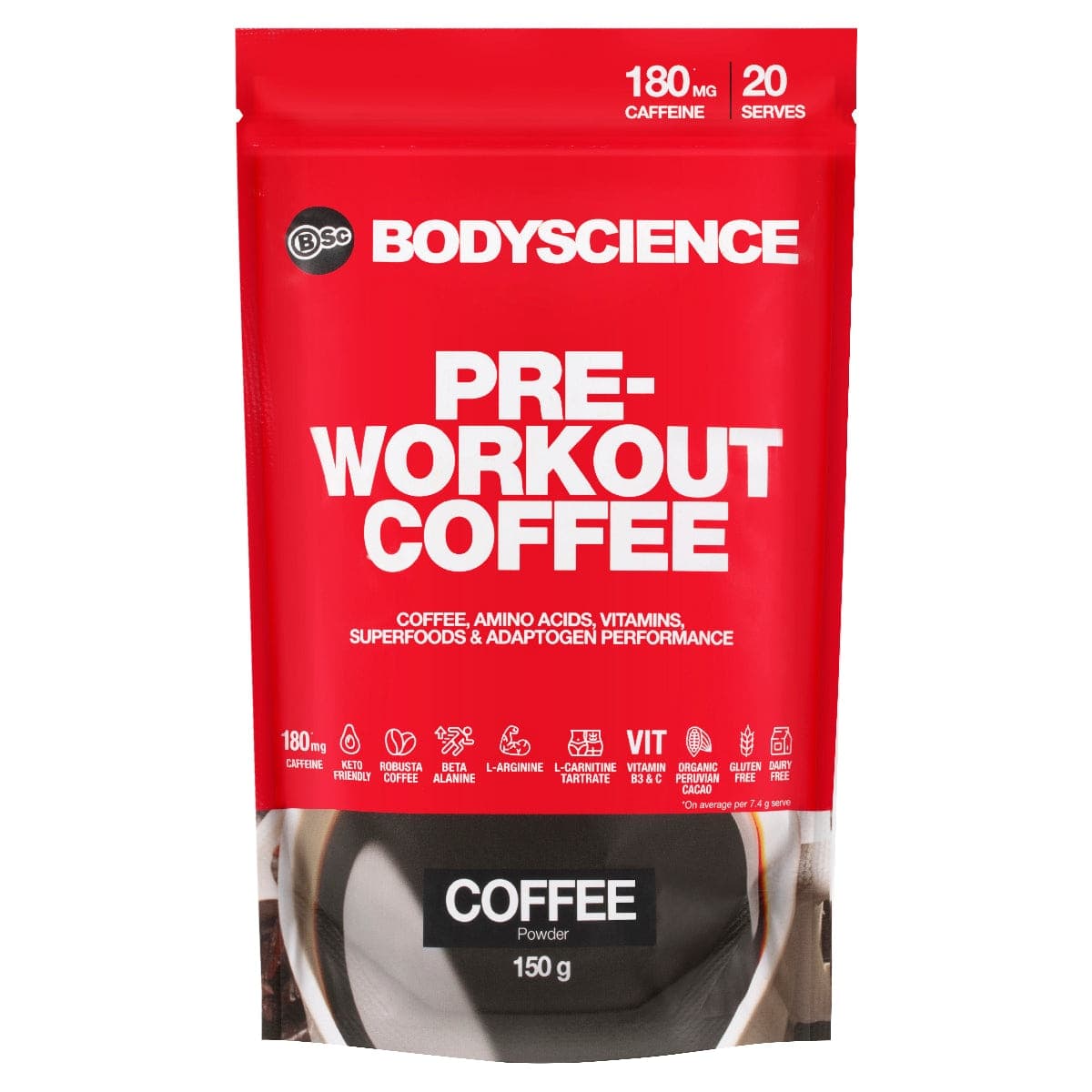 Thumbnail BSc Pre-Workout Coffee 150g