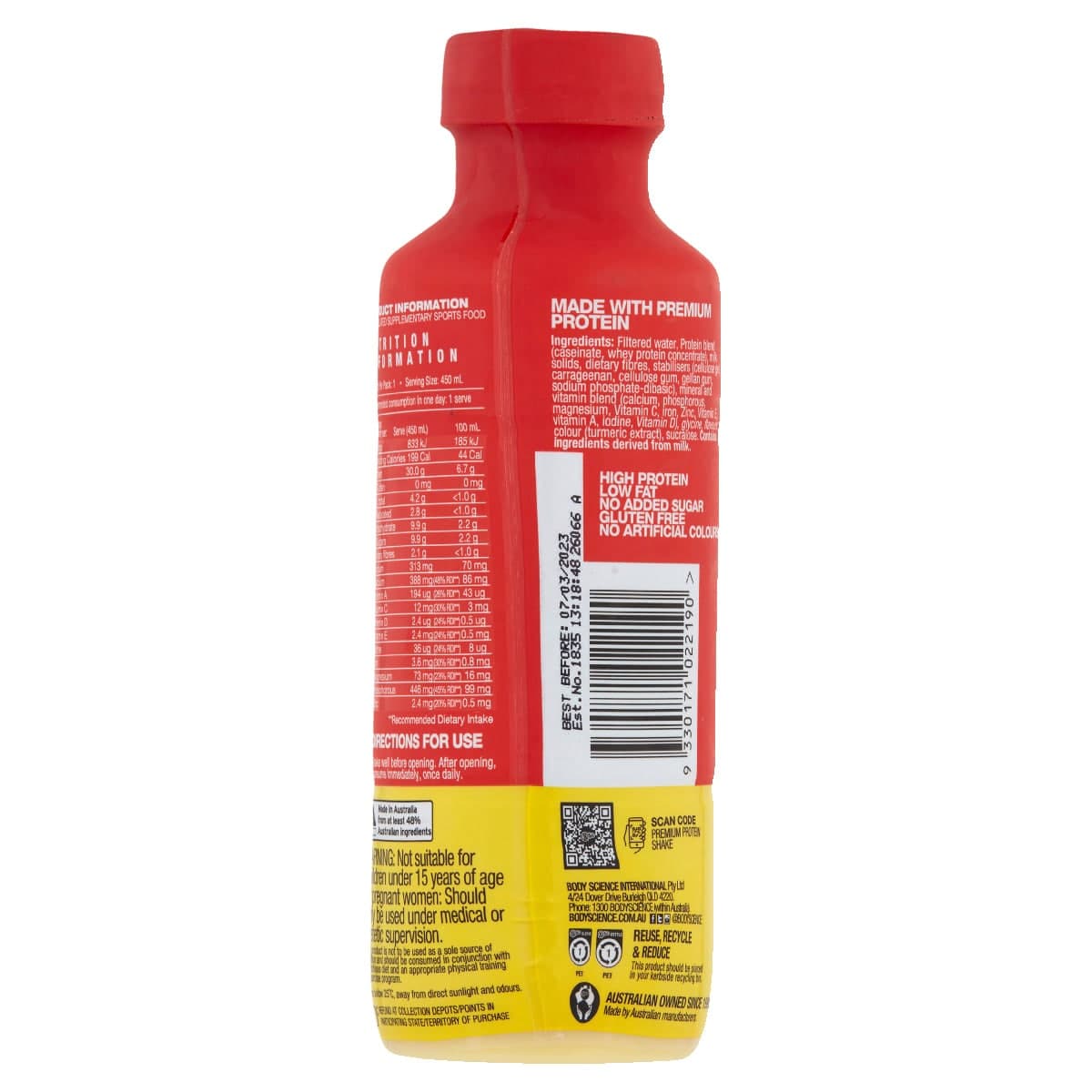 Thumbnail Bsc Rtd Premium Protein Shake Banana 6 x 450ml