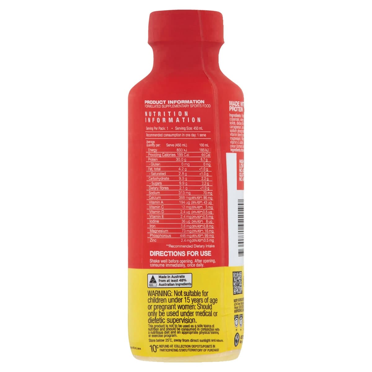 Thumbnail Bsc Rtd Premium Protein Shake Banana 6 x 450ml