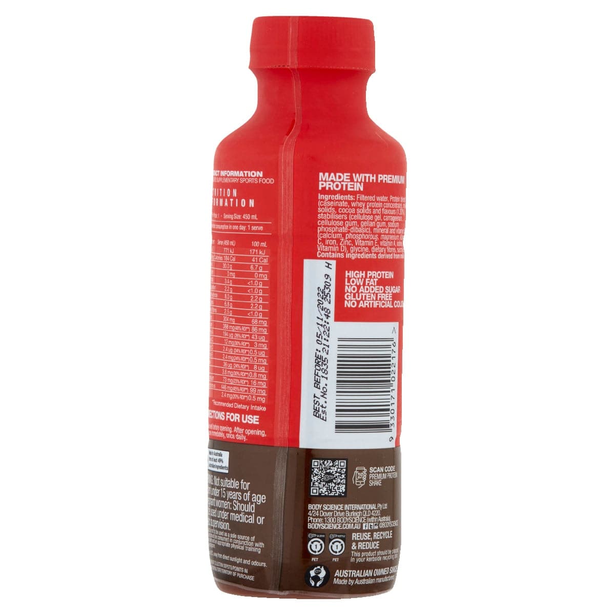 Thumbnail Bsc Rtd Premium Protein Shake Chocolate 6 x 450ml