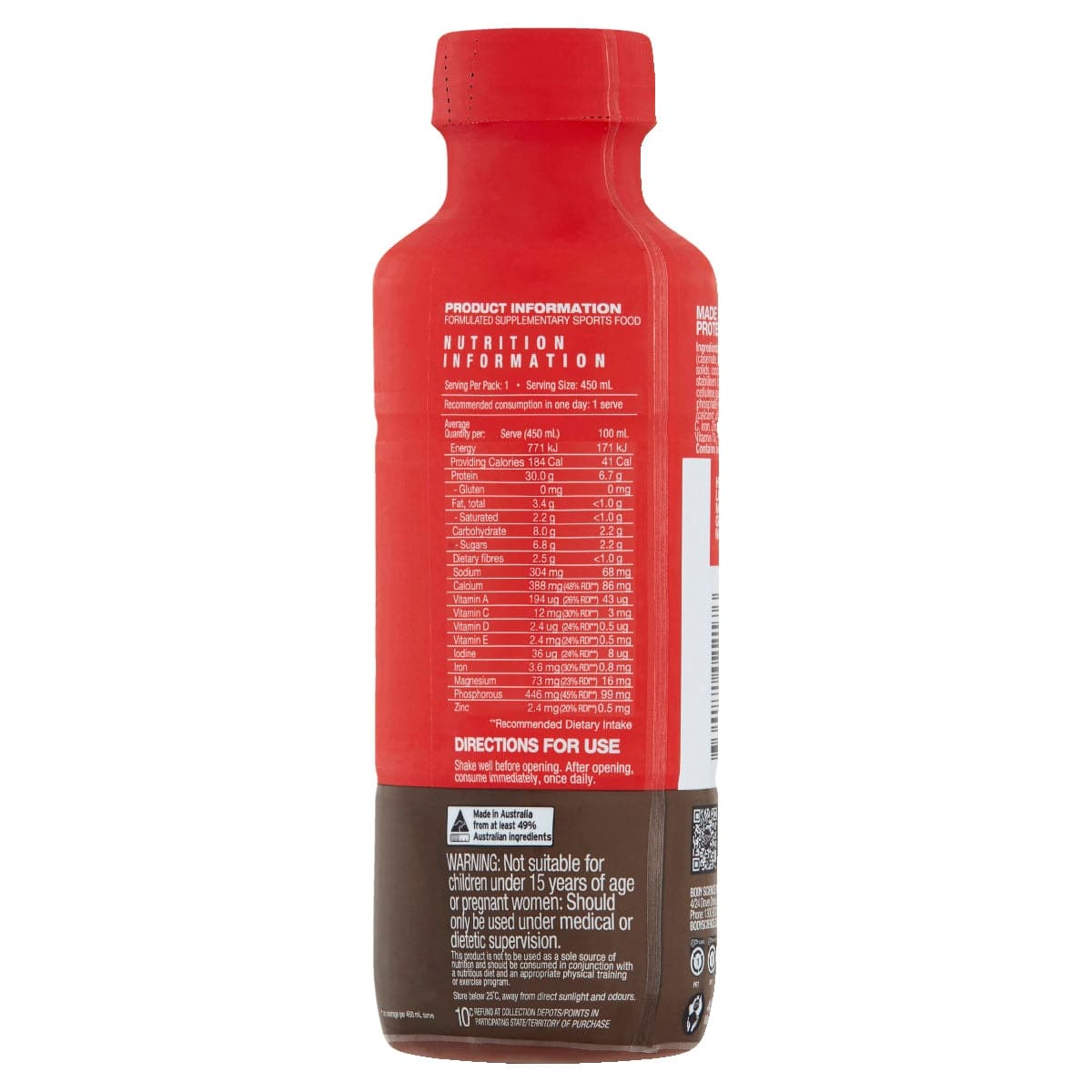 Thumbnail Bsc Rtd Premium Protein Shake Chocolate 6 x 450ml
