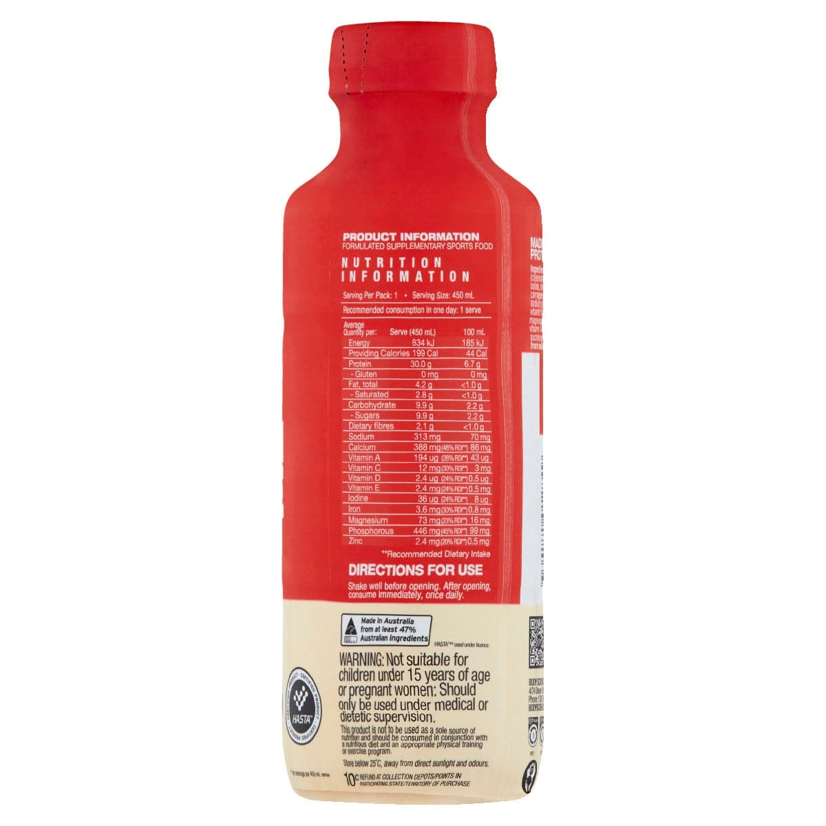 Thumbnail Bsc Rtd Premium Protein Shake Vanilla 6 x 450ml
