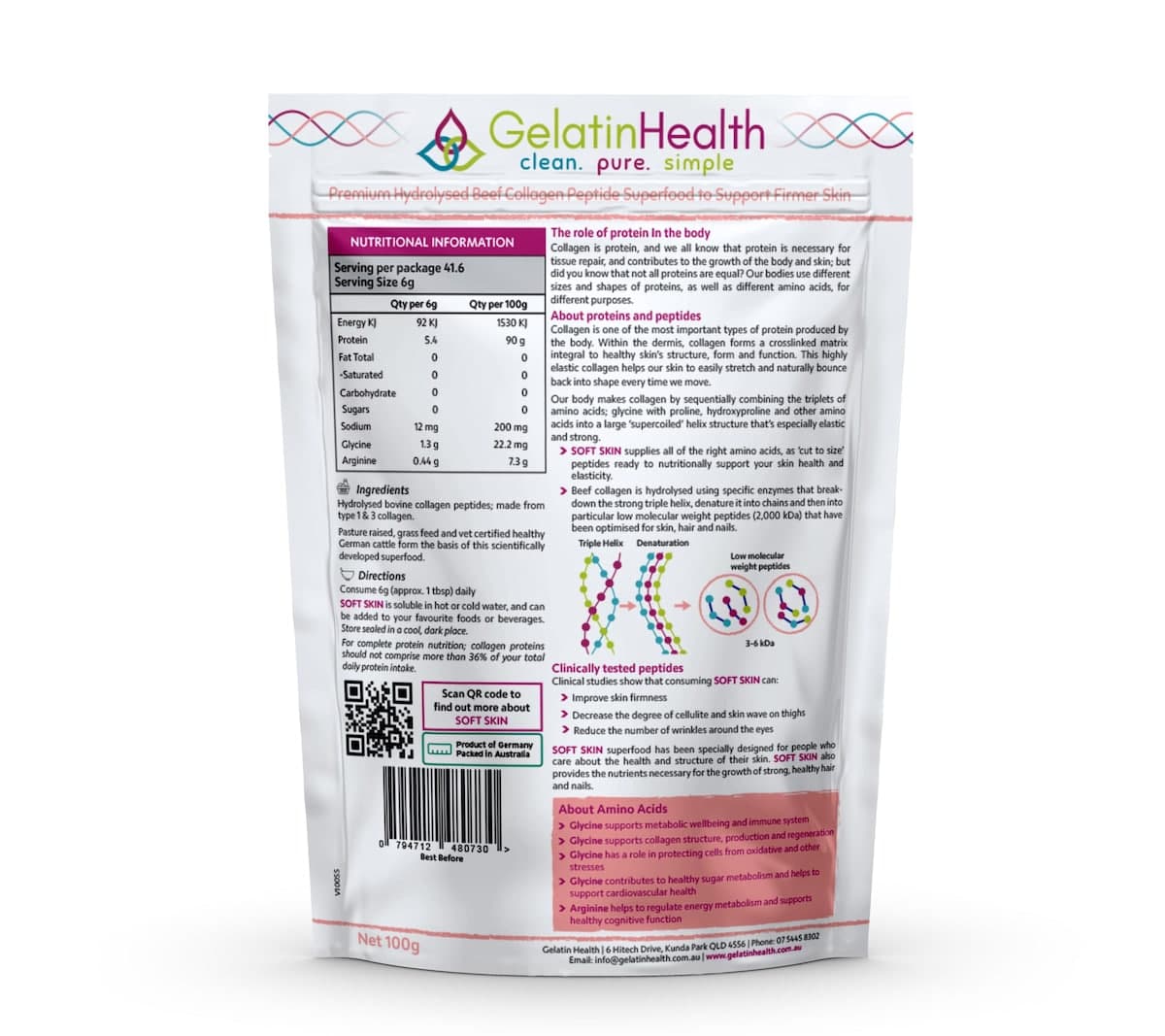 Thumbnail Gelatin Health Skin Collagen 250g