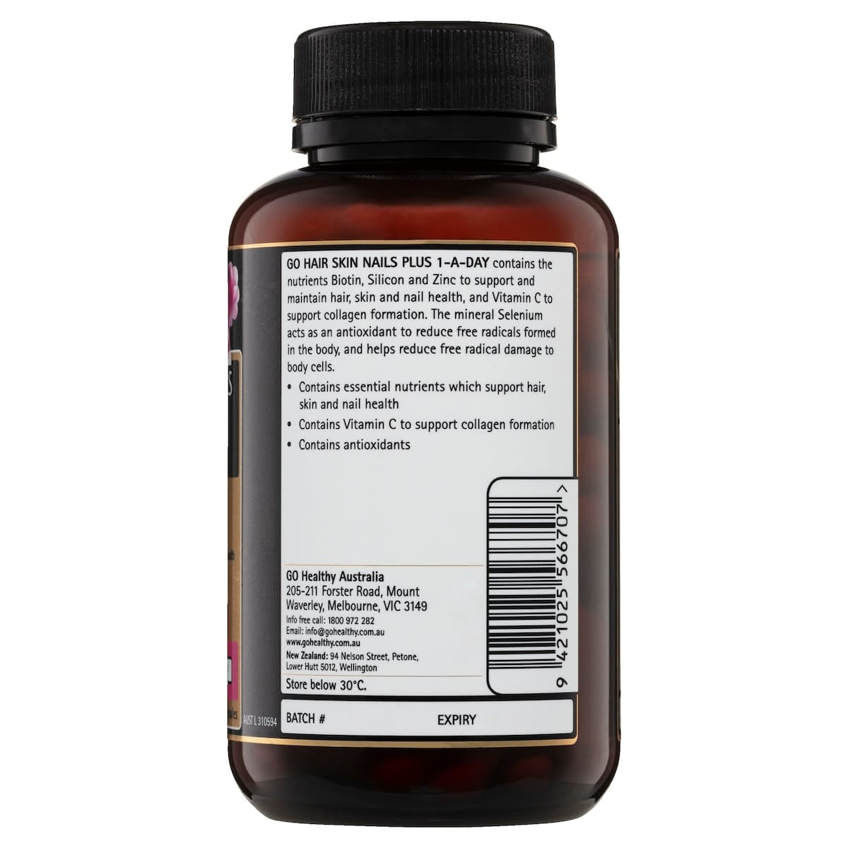 Thumbnail GO Healthy Hair Skin Nails Plus 1-A-DAY 100 Vege Capsules