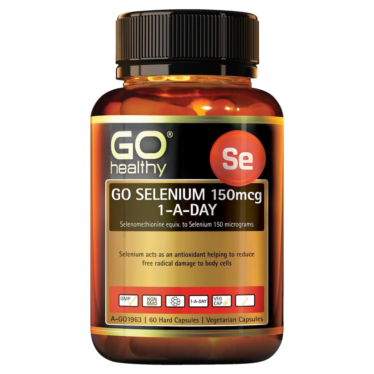 Thumbnail GO Healthy Selenium 150Mcg 1-A-Day 60 Vege Capsules