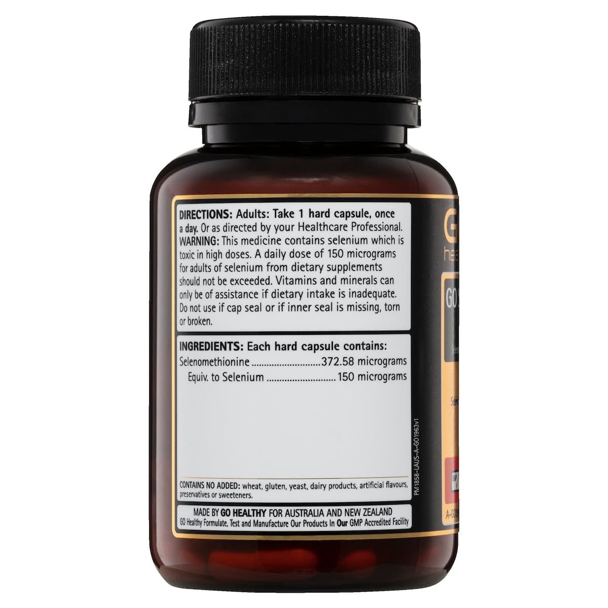 Thumbnail GO Healthy Selenium 150Mcg 1-A-Day 60 Vege Capsules
