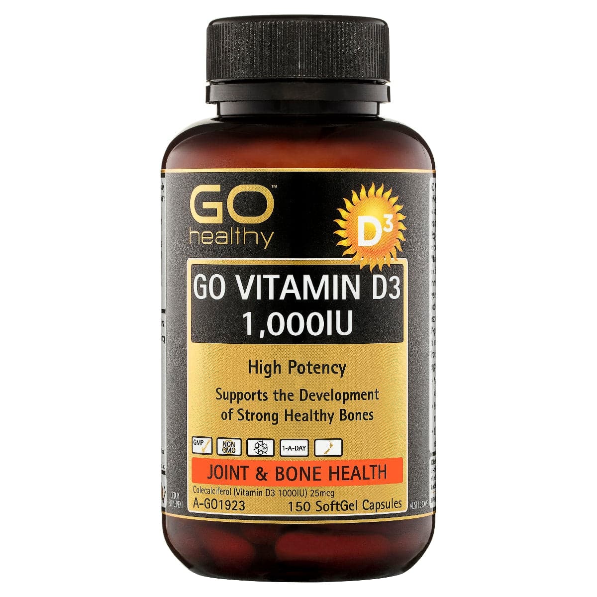 Thumbnail GO Healthy Vitamin D3 1000IU 150 Capsules
