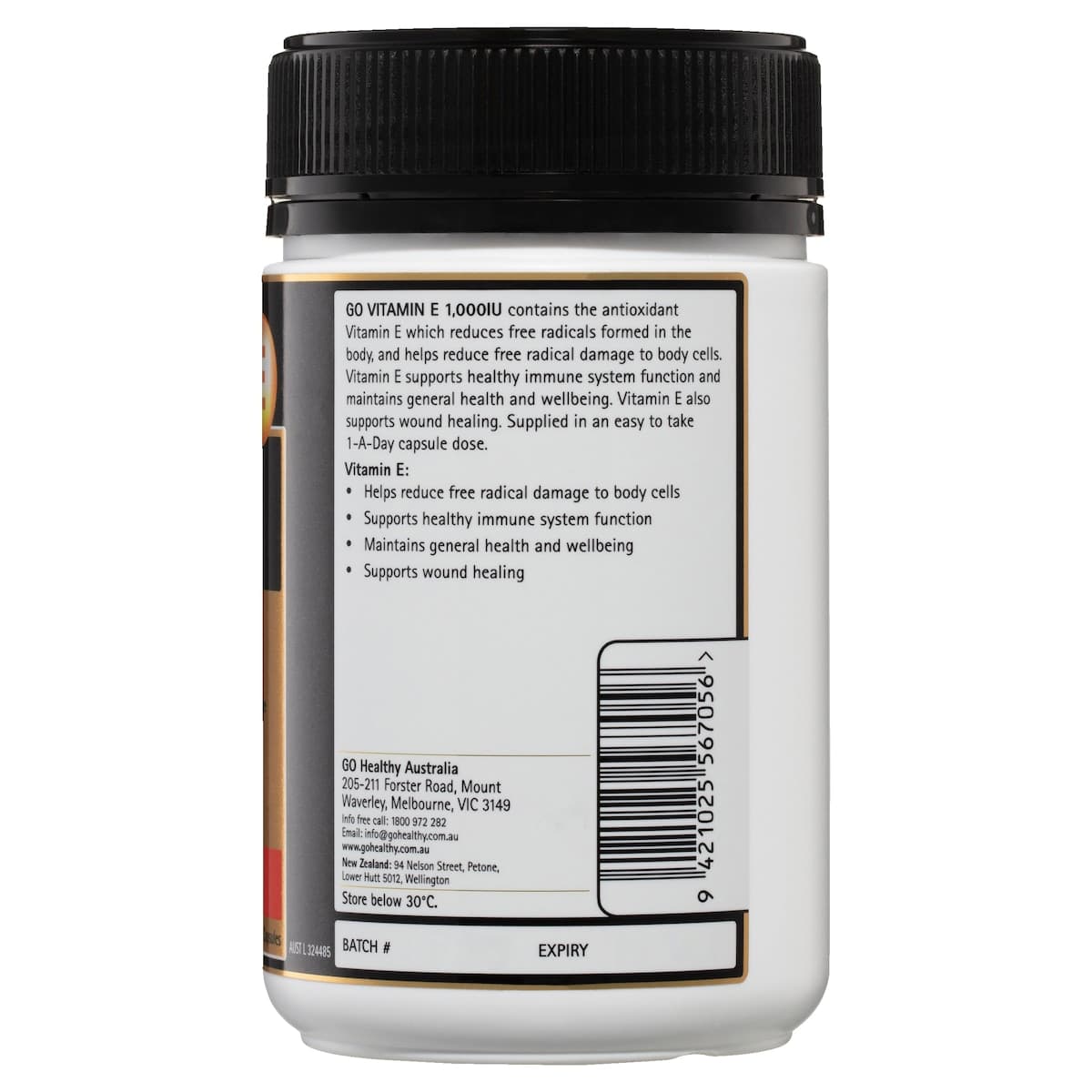 Thumbnail GO Healthy Vitamin E 1000IU 120 Softgel Capsules