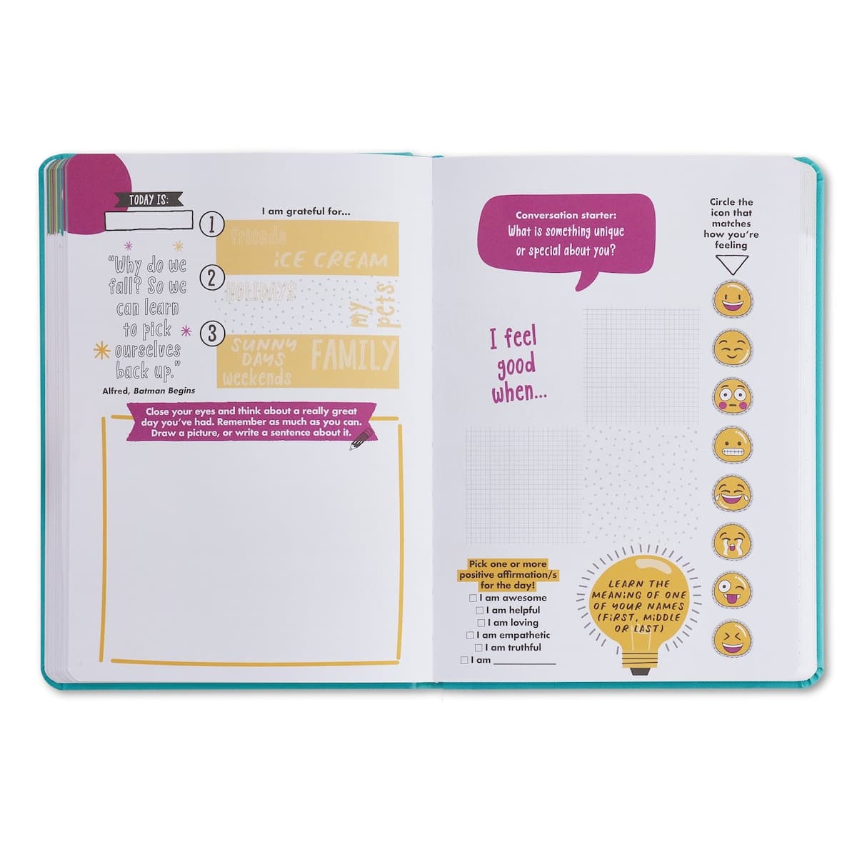 Thumbnail Gratitude Journal for Kids Orange