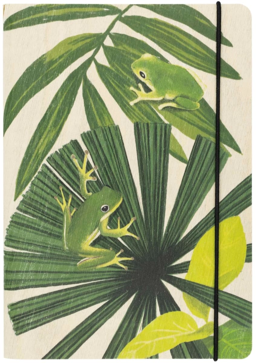 Thumbnail Greenigo Daniella Germain B6 Notebook Froggy Foliage