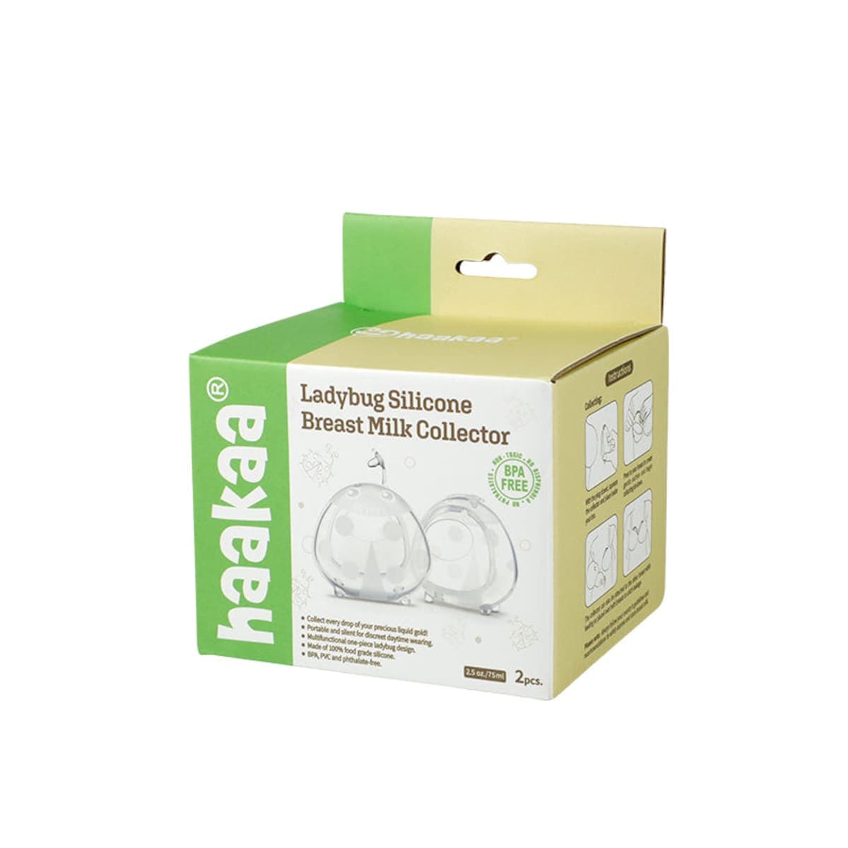 Thumbnail Haakaa Ladybug Silicone Breast Milk Collector 2 x 75ml