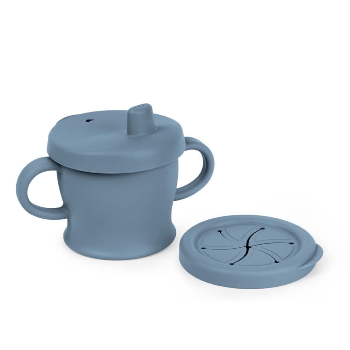 Thumbnail Haakaa Silicone Sip-N-Snack Cup - Bluestone