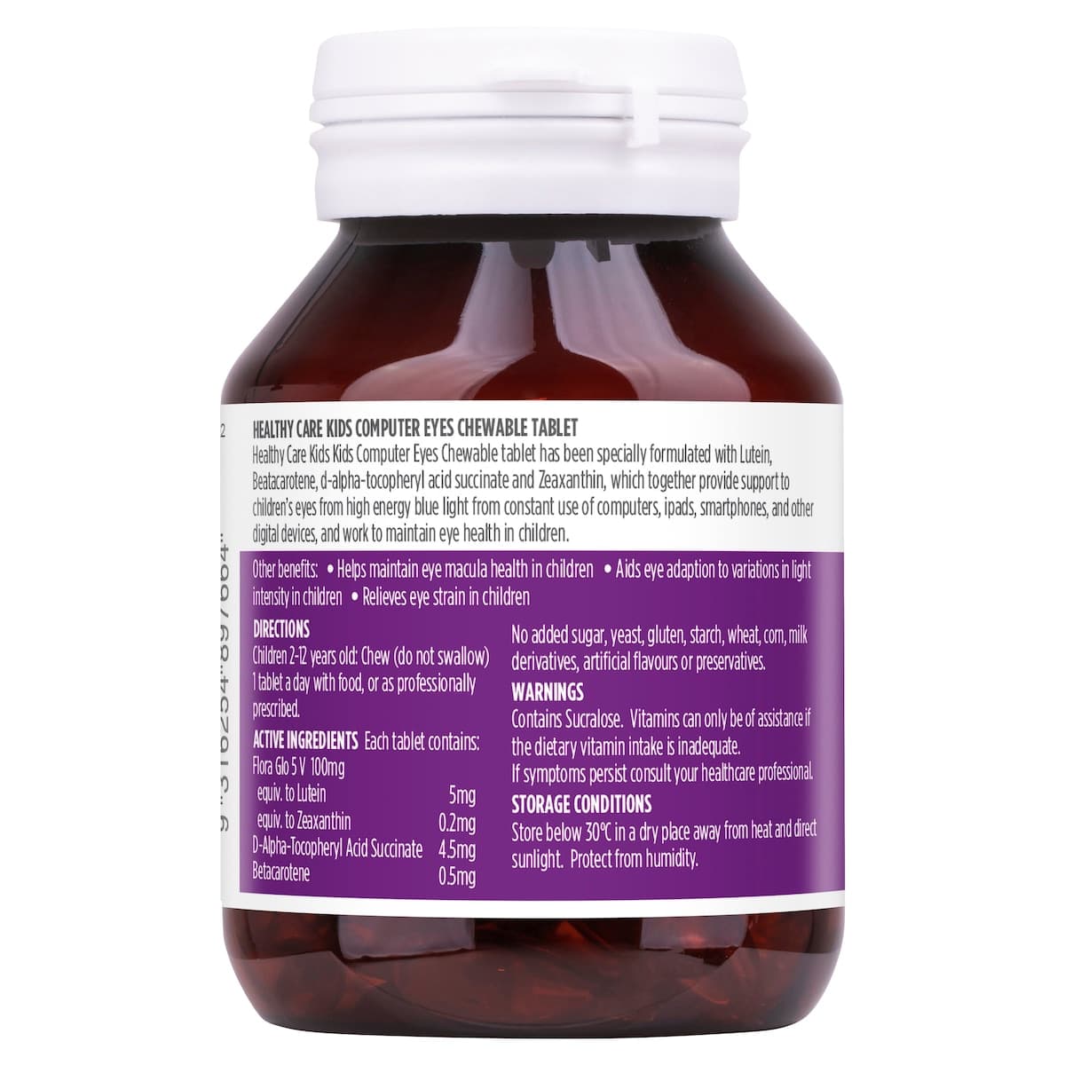 Thumbnail Healthy Care Kids Computer Eyes 60 Chewable Tablets