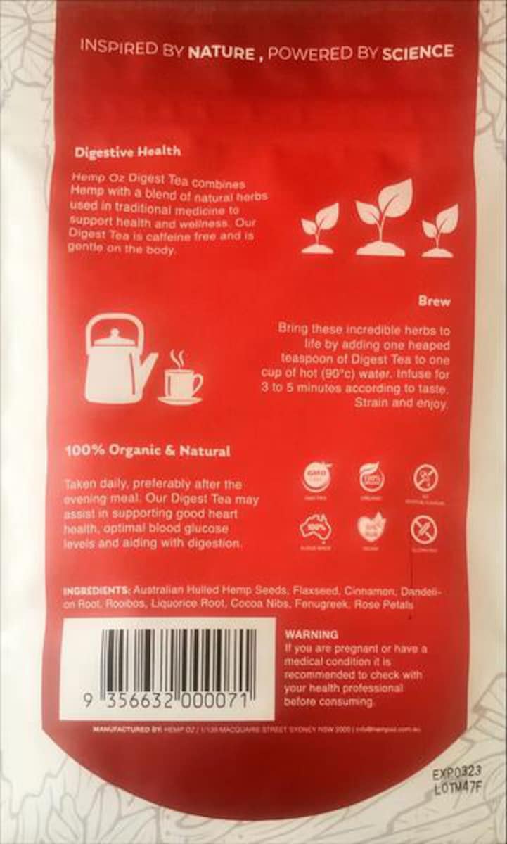 Thumbnail Hemp Oz Soothing Tea Digest Gut Health 85g