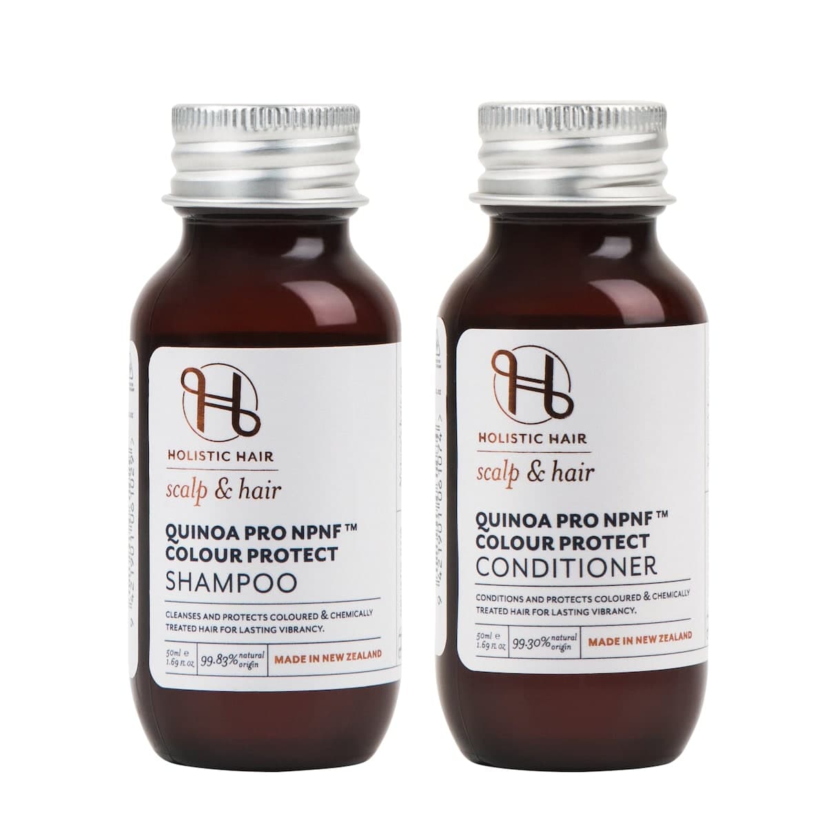Thumbnail Holistic Hair Quinoa Pro NPNF Colour Protect Shampoo & Conditioner Travel Set - 2 x 50ml