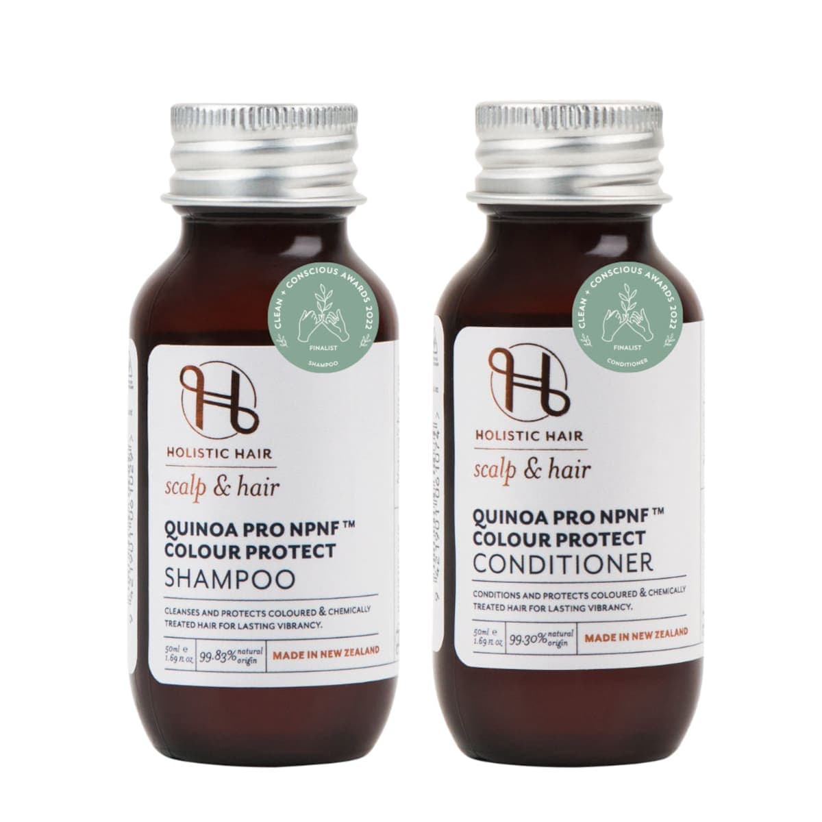 Thumbnail Holistic Hair Quinoa Pro NPNF Colour Protect Shampoo & Conditioner Travel Set - 2 x 50ml