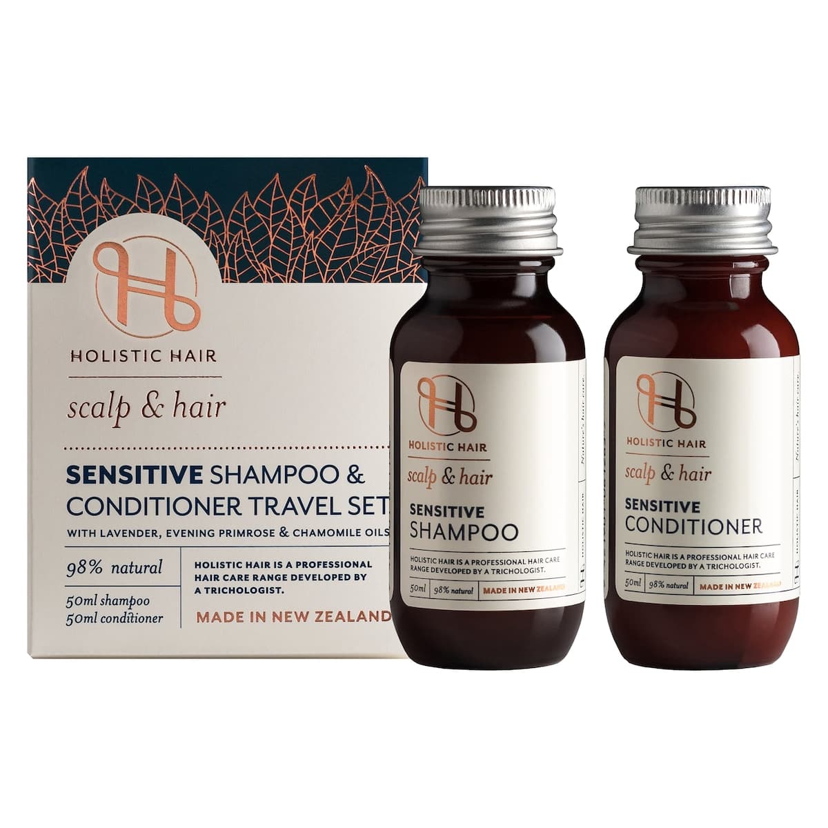Thumbnail Holistic Hair Sensitive Shampoo & Conditioner Travel Set -2 x 50ml