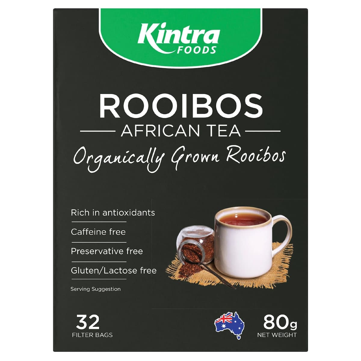 Thumbnail Kintra Foods Rooibos African Tea 32 Tea Bags