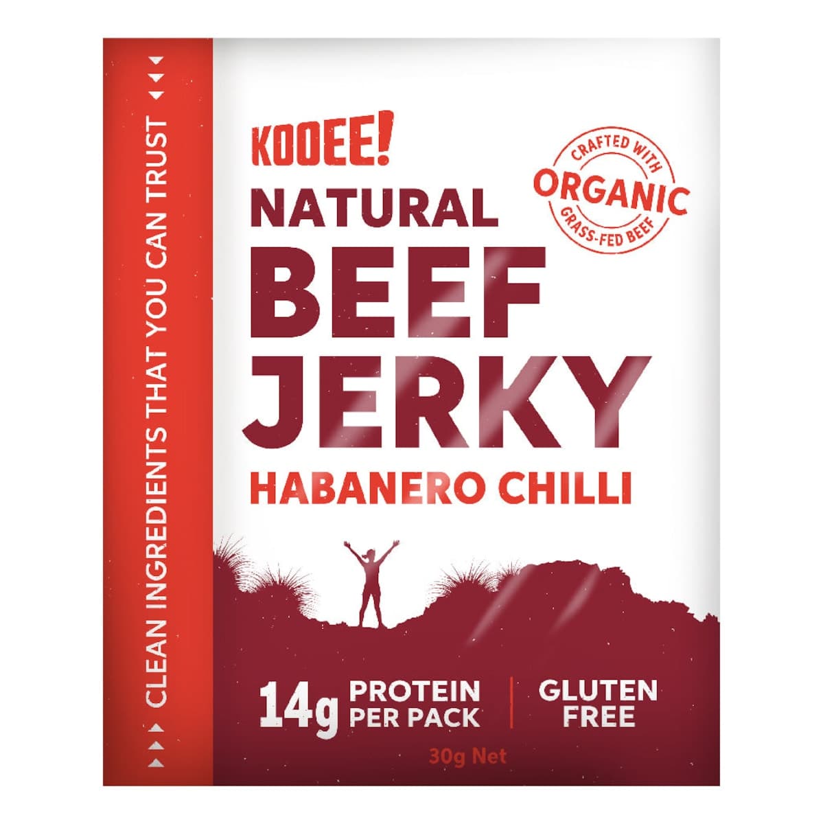 Thumbnail Kooee Natural Beef Jerky Habanero Chilli 30g