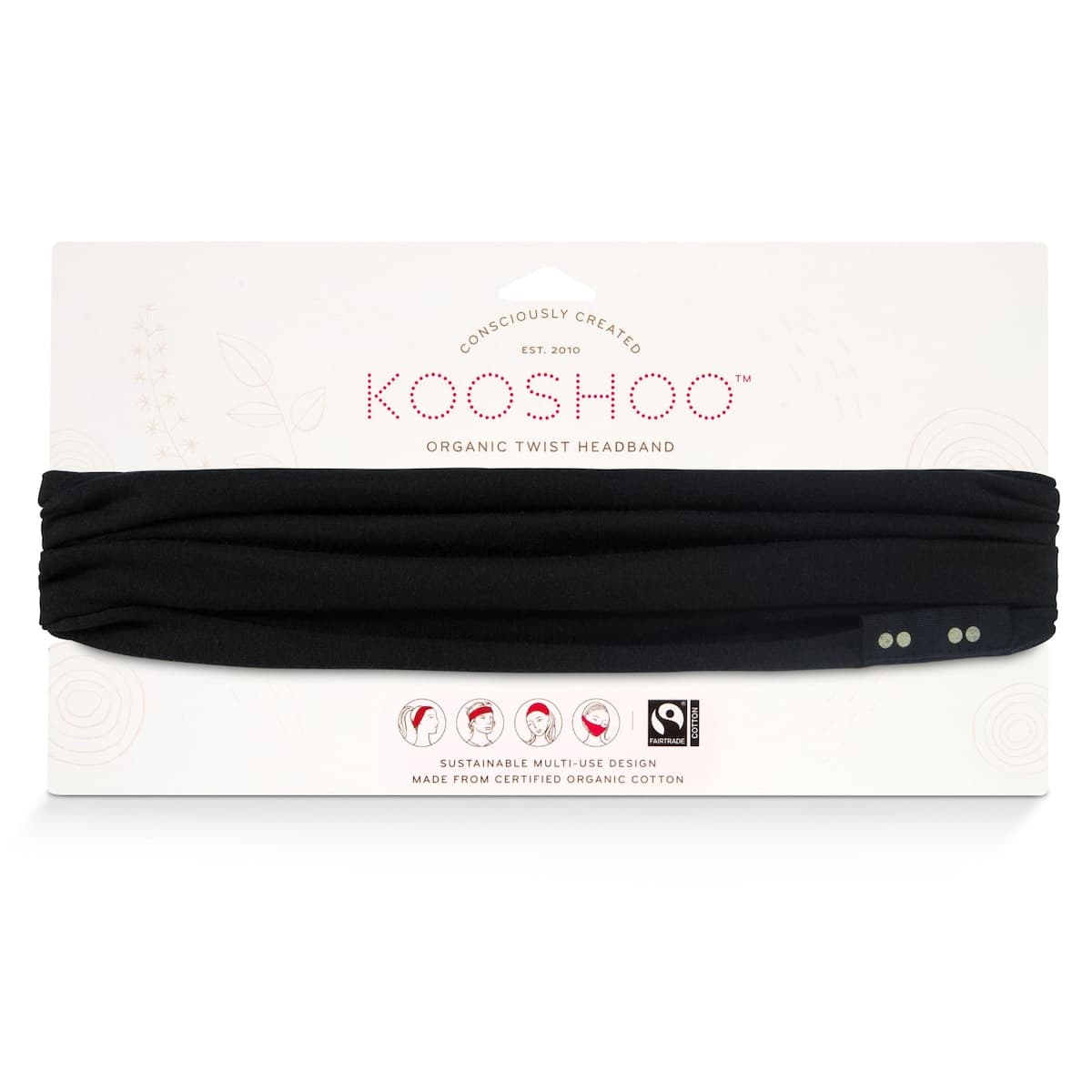 Thumbnail Kooshoo Twist Headband Raven Black 1 Pack