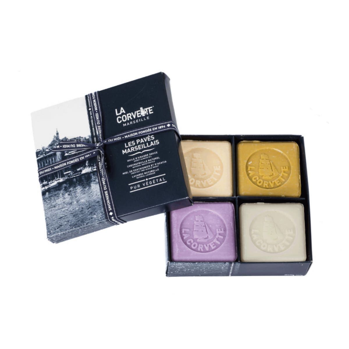 Thumbnail La Corvette The Marseille Pavers Soap 4 Piece Gift Set
