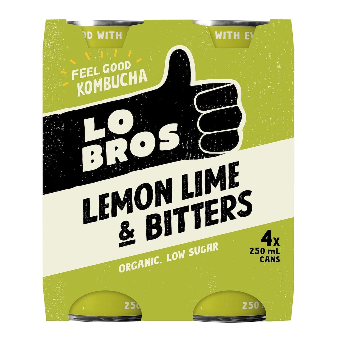 Thumbnail Lo Bros Kombucha Soda Lemon Lime & Bitters 6x4x250ml