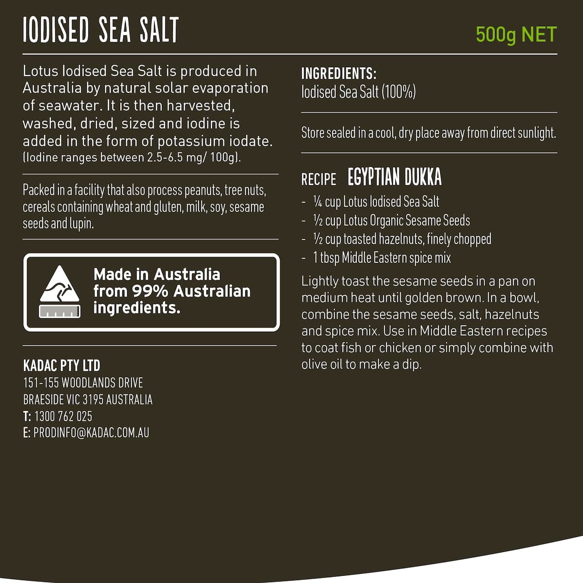 Thumbnail Lotus Iodised Sea Salt 500g
