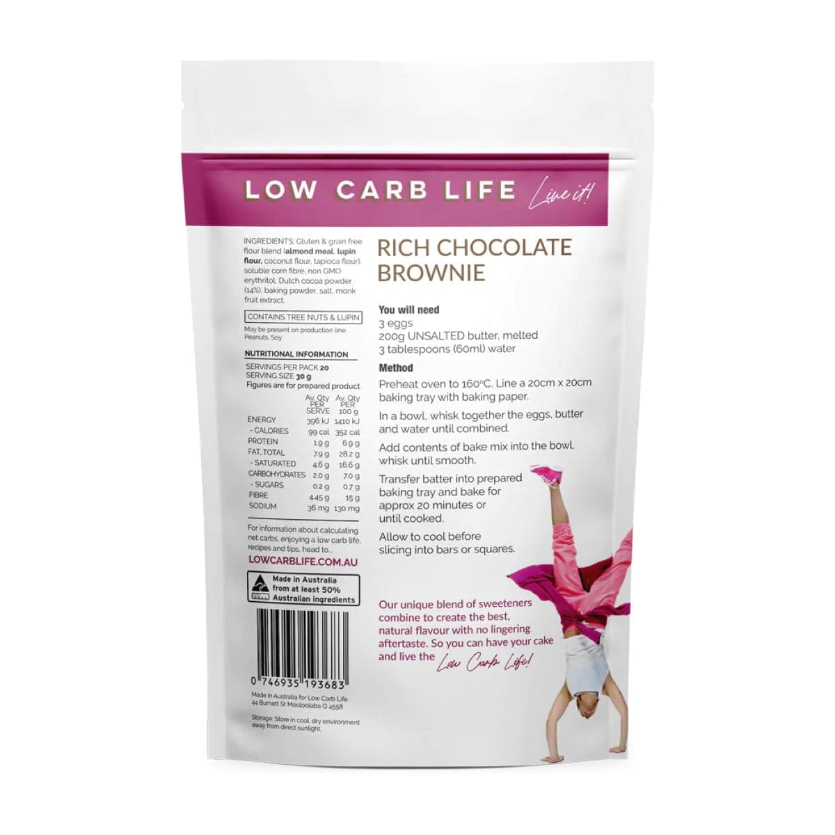 Thumbnail Low Carb Life Keto Bake Mix Rich Chocolate Brownies 300g