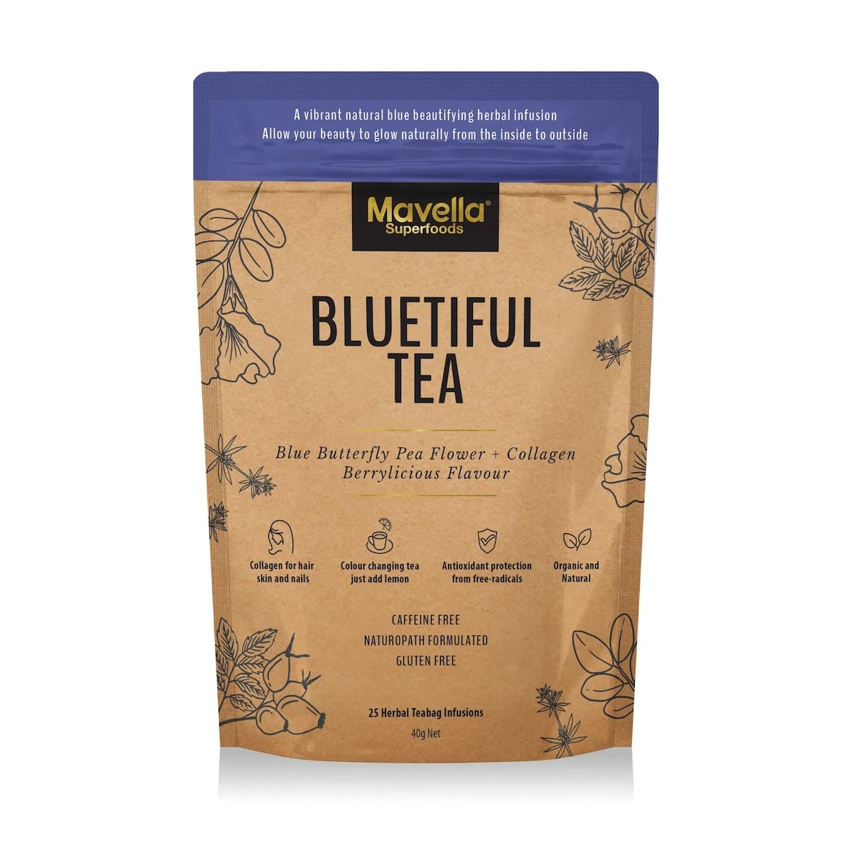 Thumbnail Mavella Superfoods Bluetiful Tea 40g