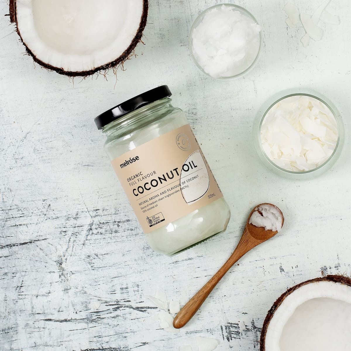 Thumbnail Melrose Organic Full Flavour Coconut Oil 325Ml
