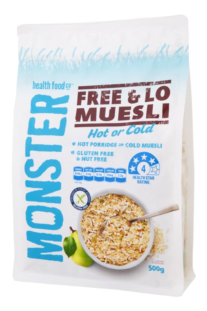Thumbnail Monster Health Food Co Free & Lo Muesli - Gluten Free 500g