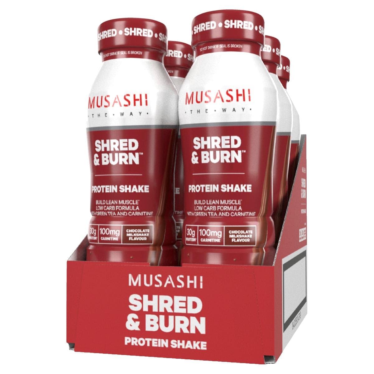 Thumbnail Musashi Shred And Burn Protein Shake Chocolate 6 x 375ml
