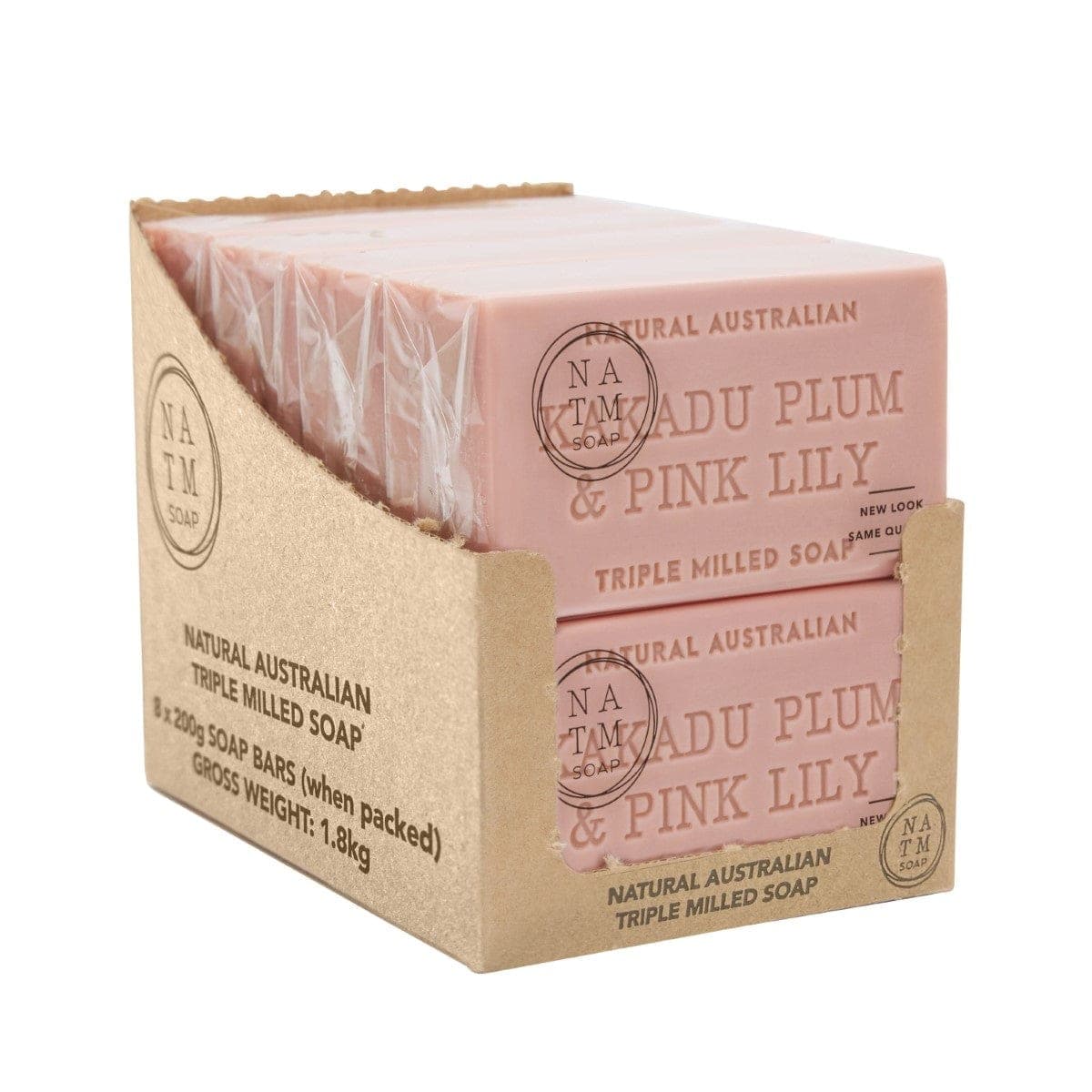 Thumbnail Natural Australian Triple Milled Kakadu Plum & Pink Lily Soap 8 x 200g