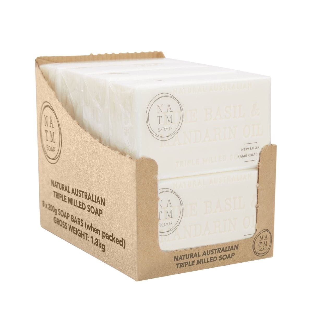 Thumbnail Natural Australian Triple Milled Lime Basil & Mandarin Soap 8 x 200g