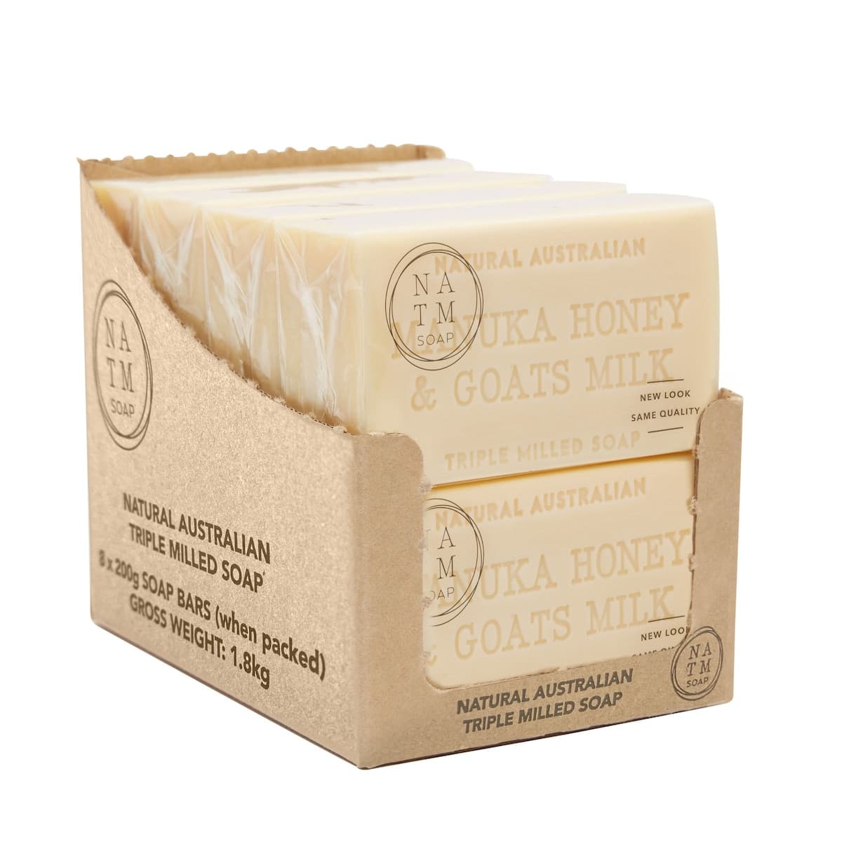 Thumbnail Natural Australian Triple Milled Manuka Honey & Vitamin E Soap 8 x 200g