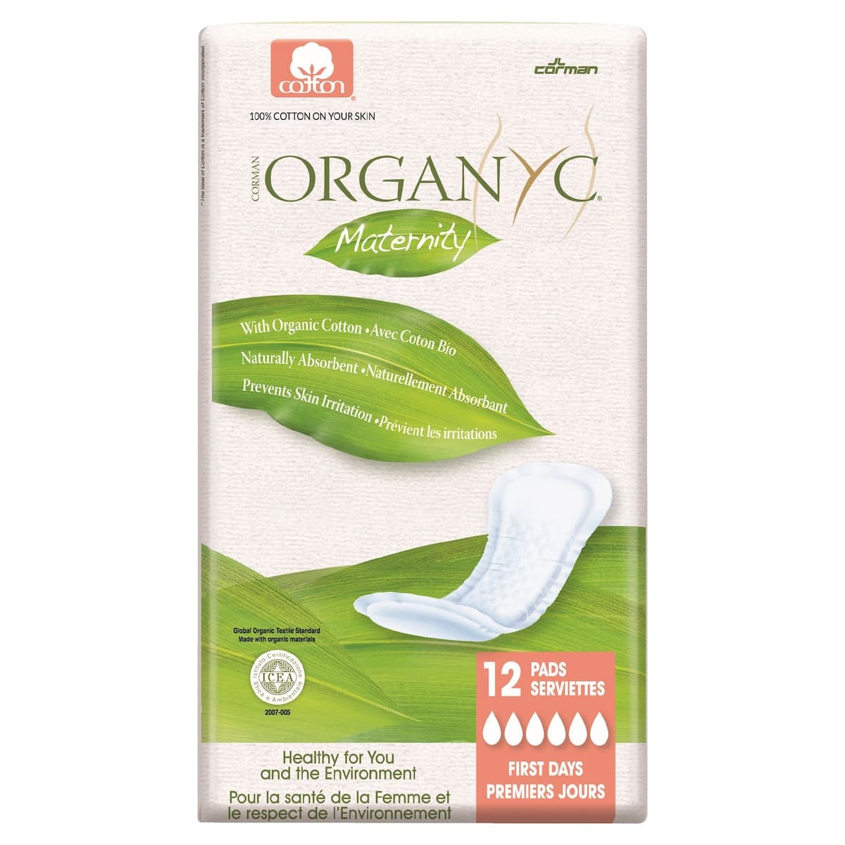 Thumbnail Organyc Pads - Maternity First Days 12 Pack